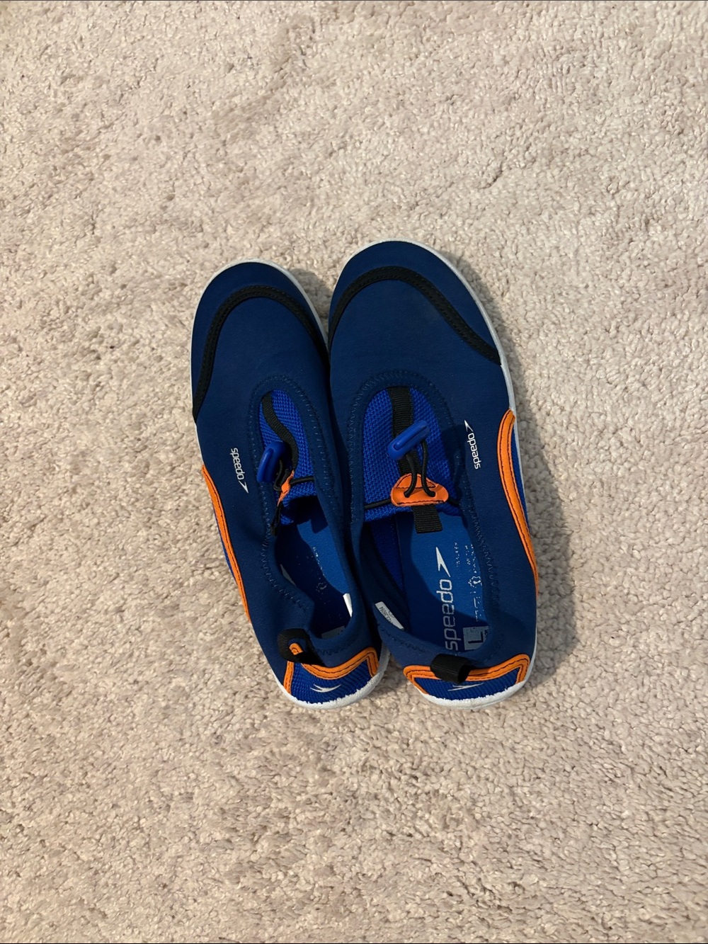 Speedo Navy & Orange Slip-On Water Shoes
